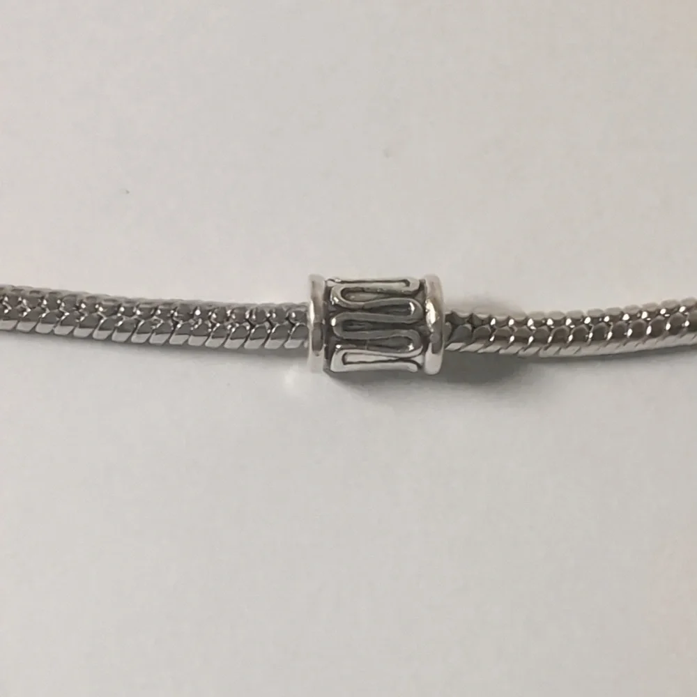 Silver Spacer Charm for Pandora Style Bracelet